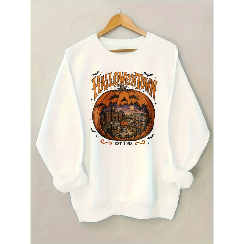 Pumpkin Lantern Halloween - Felpa con cappuccio da donna, modello