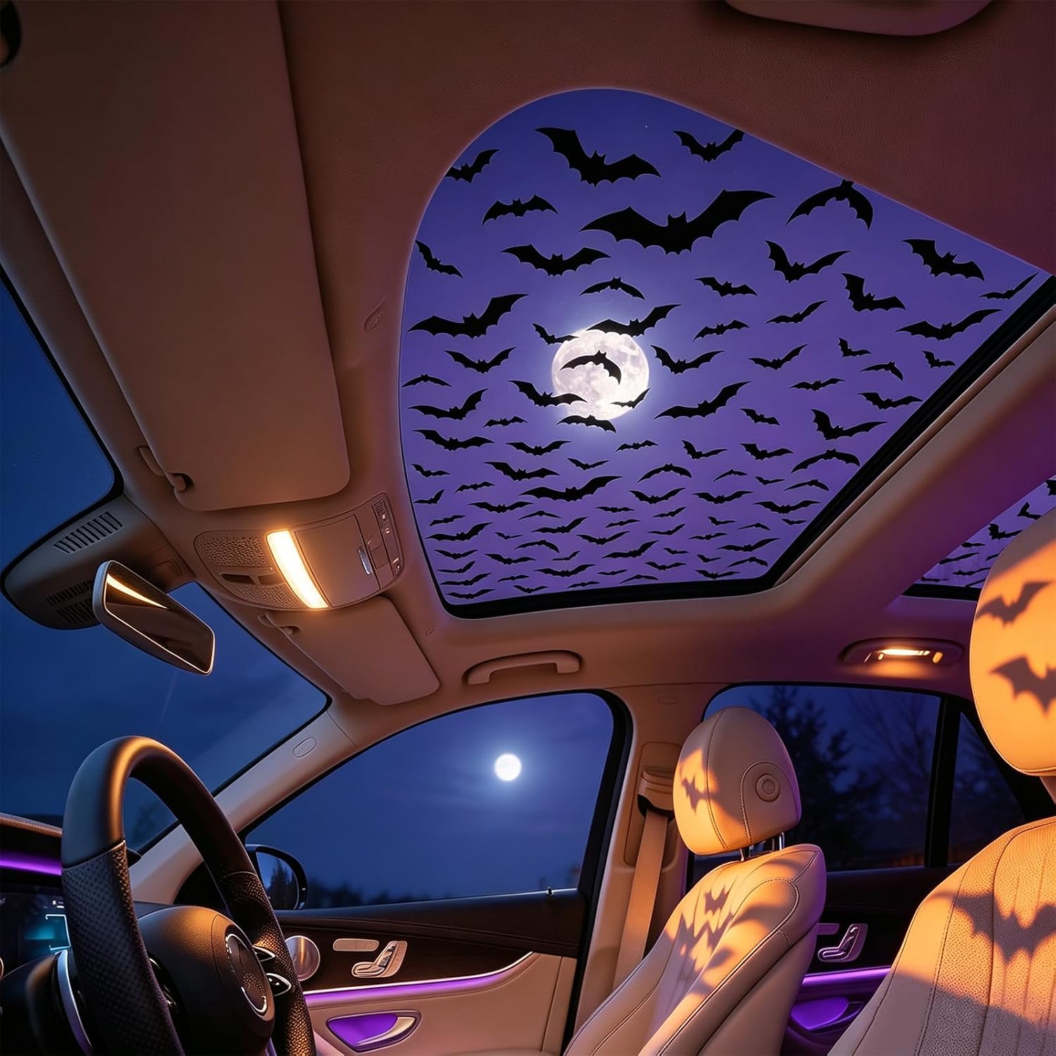 Adesivi per Tettuccio Auto Hal - Spider Web Halloween Decoration recensione e prezzo