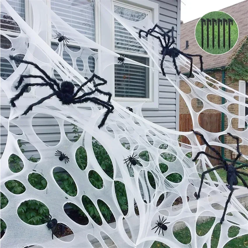 1x2m 1x4m 2x4m Ragnatela Finta - Spider Web Halloween Decoration recensione e prezzo