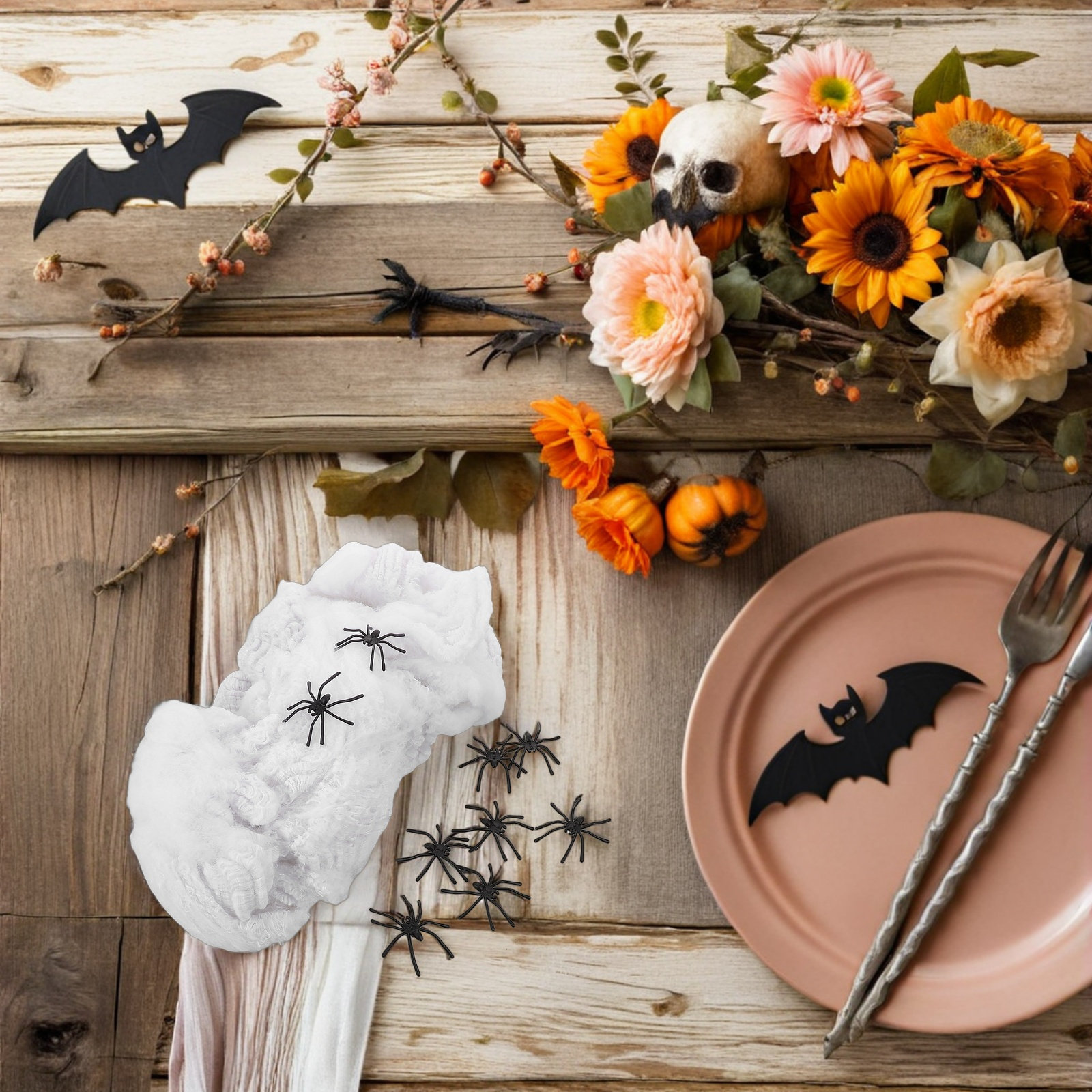 1 set di decorazioni a tema Ha - Spider Web Halloween Decoration recensione e prezzo