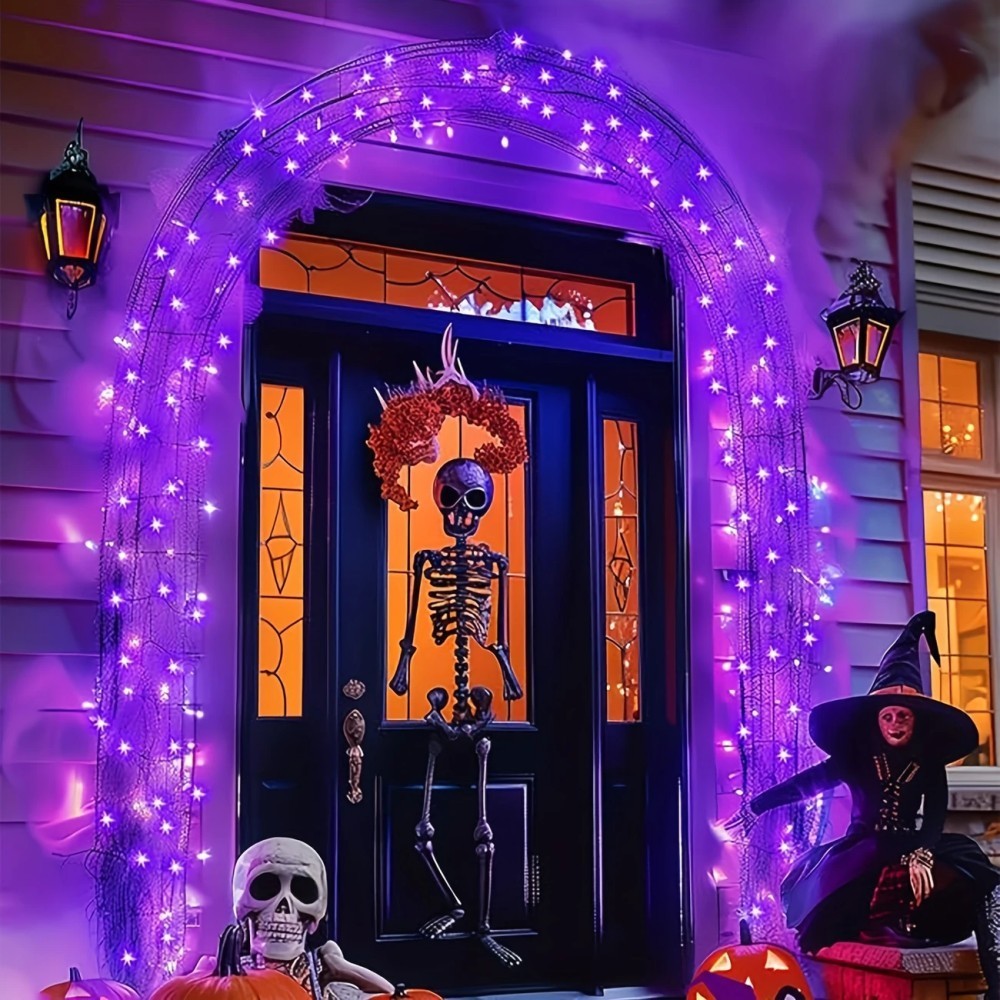 1/2PC12M100LED Decorazione di  - Halloween Led String Lights Orange recensione e prezzo