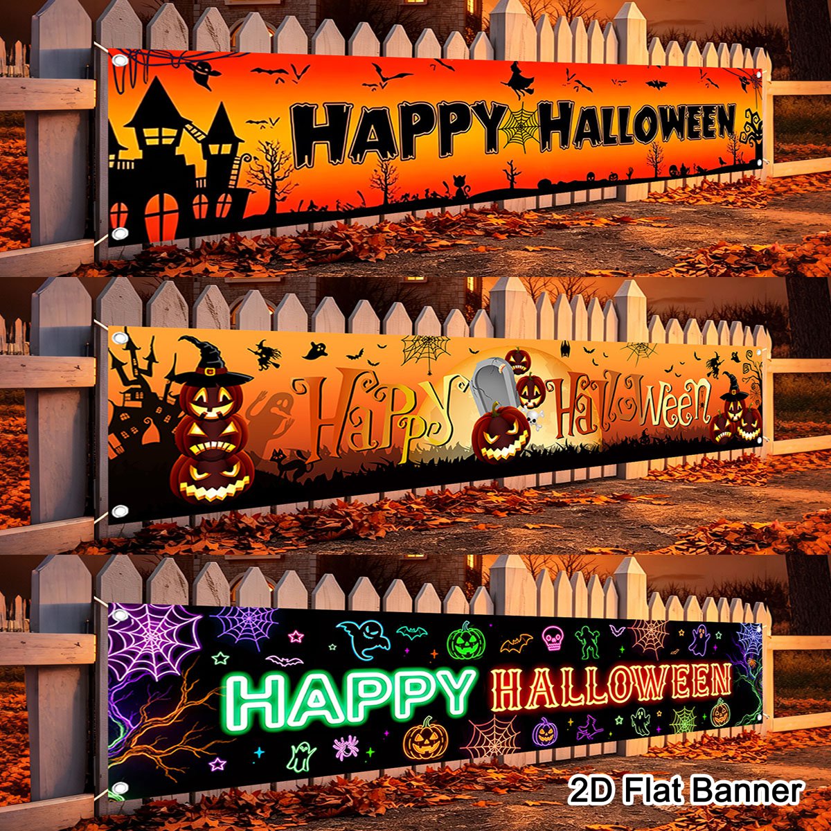 Striscione di Halloween con mo - Pumpkin Lantern Halloween recensione e prezzo