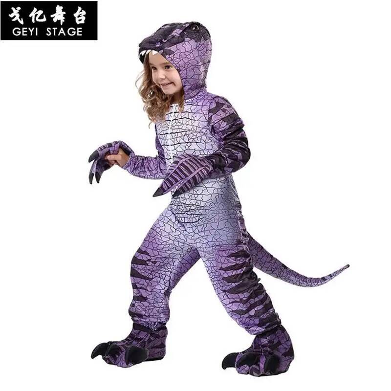 Nuovo Costume da Raptor Viola  - Halloween Costume Kids recensione e prezzo