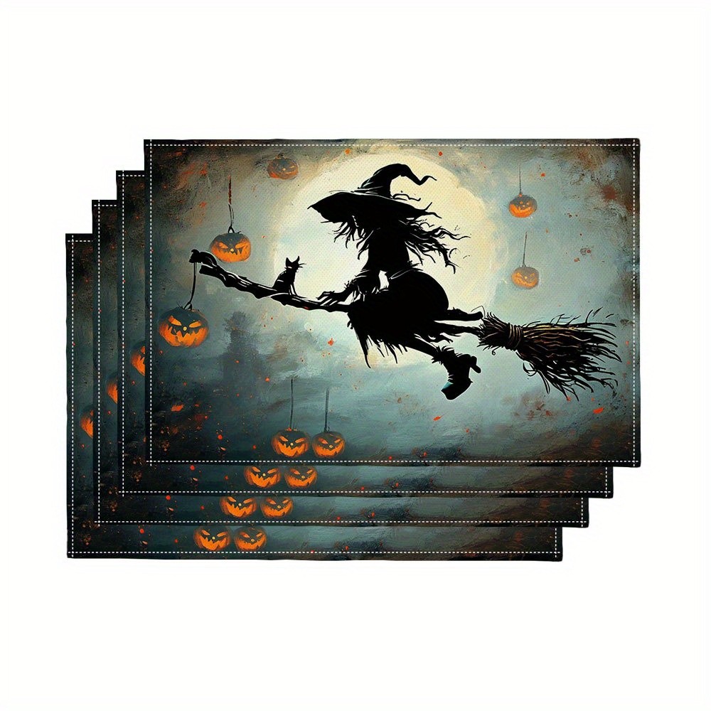 Set di 4 tovagliette a tema Ha - Pumpkin Lantern Halloween recensione e prezzo