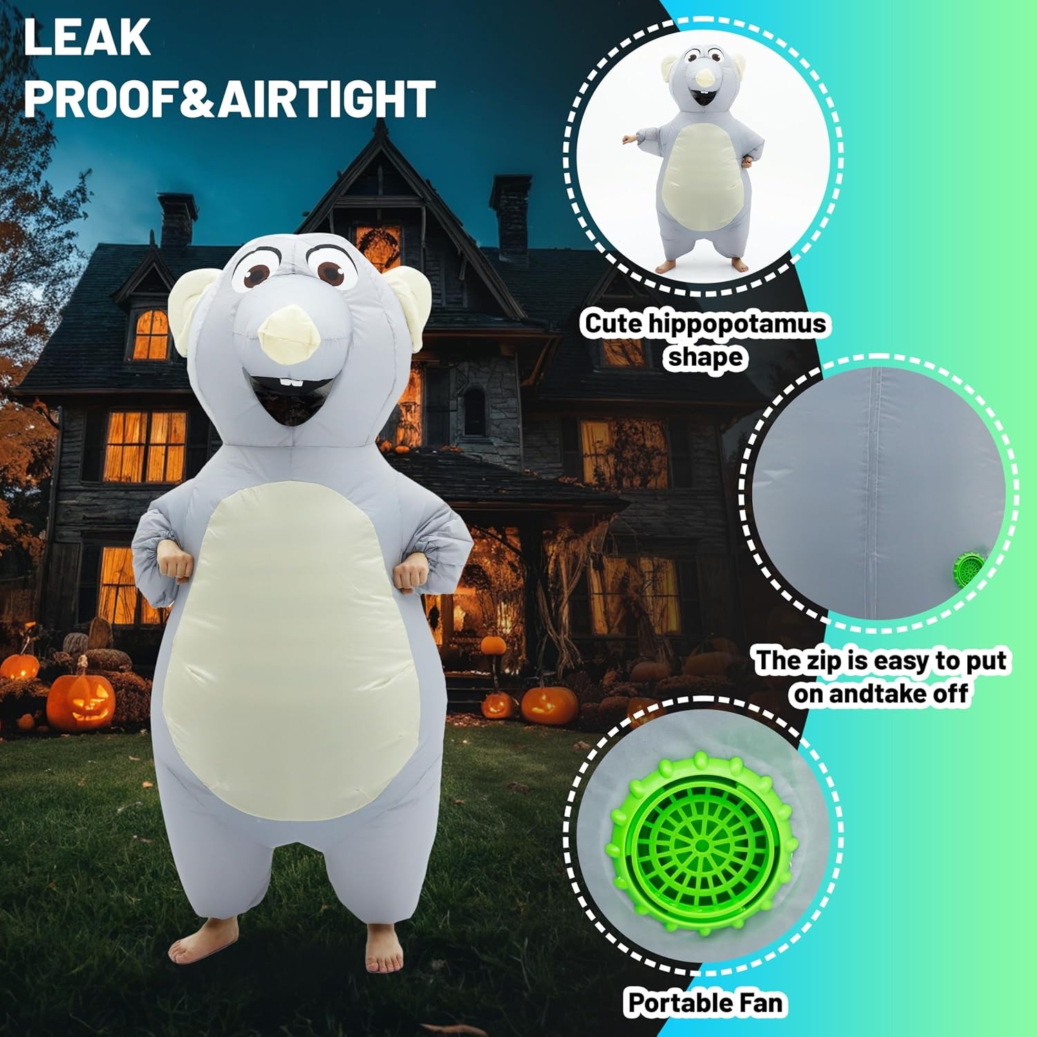 Costume da topo gonfiabile per - Halloween Costume Adult recensione e prezzo