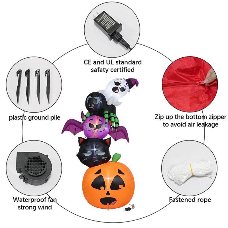 Decorazioni gonfiabili di Hall - Halloween Pumpkin Decor Led recensione e prezzo