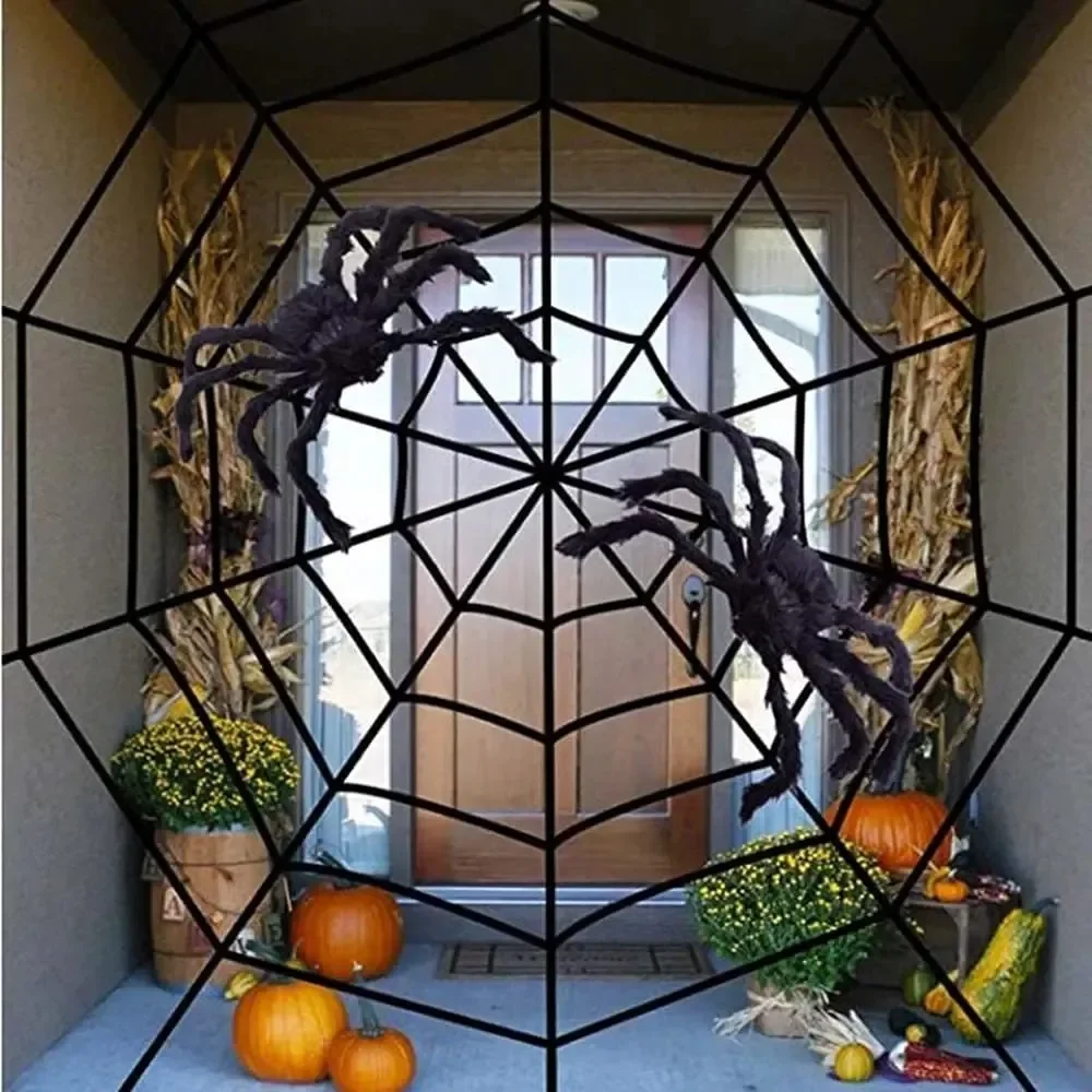 1-2 pezzi di ragni di peluche  - Spider Web Halloween Decoration recensione e prezzo